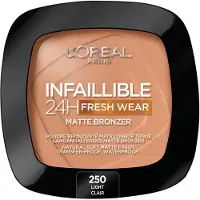 L'Oréal Infallible 24H Longwear Soft Matte Bronzer 90ml (Various Shades) - 250 Light