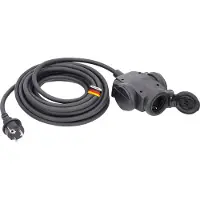 As Schwabe 60456 Stroom Verlengkabel 16 A Zwart 10.00 m H07RN-F 3G 1,5 mm²