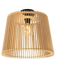 QAZQA Landelijke buiten plafondlamp hout IP44 - Jayla