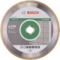 Bosch 2608602538 Power Tools Diamanten doorslijpschijf Diameter 230 mm Boordiameter 25.40 mm Porseleinaardewerk, Porselein, Keramiek 1 stuk(s)