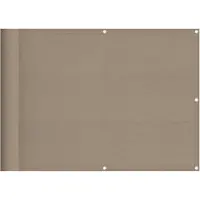 vidaXL Balkonscherm 75x800 cm 100% oxford polyester taupe
