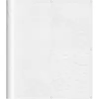 vidaXL Balkonscherm 120x700 cm 100% oxford polyester wit