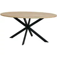 Lizzely Garden & Living Eettafel ovaal 180cm Rato lichtbruin ovale tafel