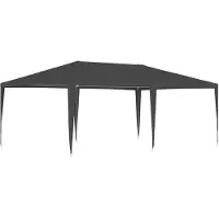 vidaXL Partytent professioneel 90 g/m² 4x6 m antraciet