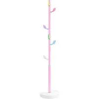 vidaXL Kapstok 172 cm gepoedercoat ijzer roze