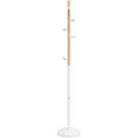 vidaXL Kapstok 177 cm gepoedercoat ijzer wit