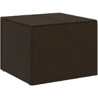 vidaXL Tuinbox 291 L poly rattan bruin