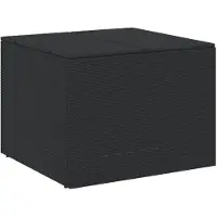 vidaXL Tuinbox 291 L poly rattan zwart