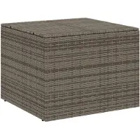 vidaXL Tuinbox 291 L poly rattan grijs