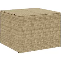 vidaXL Tuinbox 291 L poly rattan gemengd beige