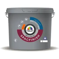 Global Paint Spacfinish | Matte Muurverf en Plafondverf 10 LTR - Wit