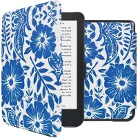 IMoshion Design Slim Hard Case Bookcase voor de Kobo Clara 2E / Tolino Shine 4 - Flower Tile