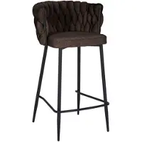 Bronx Barkruk River chenille bruin 75cm