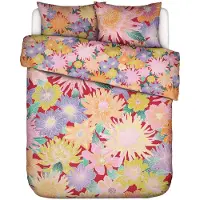 Essenza Dekbedovertrek Flower fling Happy Red Percal-200 x 200 / 220 cm | 2-Persoons