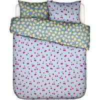 Essenza Dekbedovertrek Zesty cherry Ijsblauw Percal-200 x 200 / 220 cm | 2-Persoons