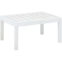 vidaXL Tuintafel 78x55x38 cm kunststof wit