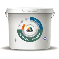 Global Paint Project Color | Matte Muurverf 10 LTR - Donkere kleur|1