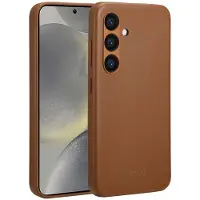 Accezz MagSafe Leather Backcover voor de Samsung Galaxy S24 - Sienna Brown