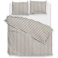Zo! Home Banda di Lino Dekbedovertrek 200x200/220 Palm Taupe