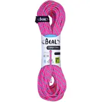 BEAL - Klimtouwen - Cobra II 8.6 mm Golden Dry Fuchsia voor Unisex - Maat 70 m - Roze
