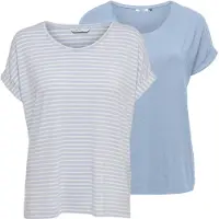 ONLY - ONLMOSTER S/S TOP CS JRS 2PACK - Meisjes - Blouses