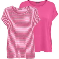 ONLY - ONLMOSTER S/S TOP CS JRS 2PACK - Meisjes - Blouses