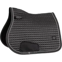 BR Equestrian Equipment Zadeldek Capri Veelzijdigheid Donkergrijs
