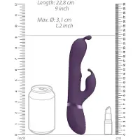 VIVE - Gada Vibrerende Bunny met G-Spot Pulsatie - Paars