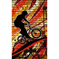 Dimex Fotobehang - Bicycle Red 150x250cm - Vliesbehang