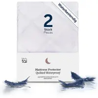 Blumtal Matrasbeschermer Gewatteerd - Waterdicht - 160 x 200 x 30 cm - Oeko-Tex gecertificeerd - Anti-allergeen - Waterbestendig - Ademend - Set van 2