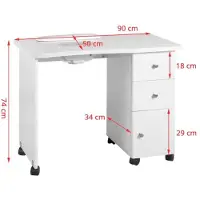 Activeshop Bureau van hout met een geluidsabsorberende panelen (model 011B)