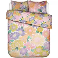 Essenza Dekbedovertrek Flower fling Bright White Percal-240 x 200 / 220 cm | Lits-Jumeaux
