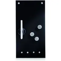 Zeller magnetisch whiteboard 20 x 40 cm - Zwart - Wandmontage