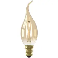 Calex 6x LED lamp E14 | Sierkaars B35 | Filament | Goud | 2100K | Dimbaar | 3.5W (25W)