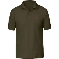 Fjällräven Polo Men Crowley Pique Shirt Dark Olive-S