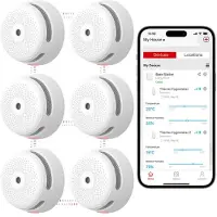 X-Sense XS01-M Slimme rookmelders - Link+ Pro 6-pack