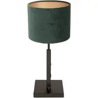 Steinhauer Tafellamp stang kort zwart met groene velours kap