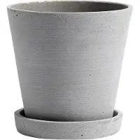 HAY Flowerpot with Saucer Plantenpot Medium | Grey