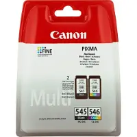Canon Inktcartridge PG-545 / CL-546 Zwart + 3 kleuren Multipack