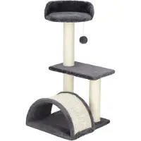Springos Kattenboom - - 67 cm - Sisalpalen - Platforms - Hangende bal