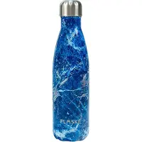 FLASKE Marble Skye - RVS Drinkfles van 500ML- Geschikt als waterfles, thermosfles en thermoskan