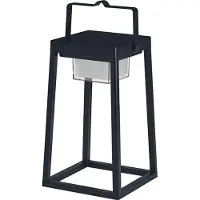 Ledvance Smart+ LED Akku Solar Tischleuchte Table Frame Schwarz 30cm IP44 2,5W 280lm RGBW 3000K Dimmbar App Bluetooth