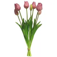 Buitengewoon Boet Bosje Tulpen Tulp Duchesse Classic mauve kunstbloem