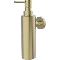 Regn Zeepdispenser Wandmodel - Geborsteld Goud PVD - Accessoires, Zeep accessoires, Zeepdispensers - 8720297697692