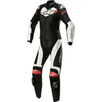 Alpinestars Stella Gp Plus 2 Pc lederen pak Zwart Wit Helder Rood Maat 40