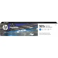 HP Inktcartridge 981X (L0R09A) Cyaan Hoge capaciteit