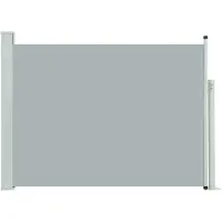 vidaXL Tuinscherm uittrekbaar 100x500 cm grijs