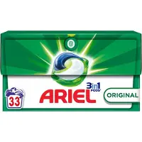 Ariel 2+2 Gratis: Ariel 3in1 Wasmiddel Pods Original 33 Stuks