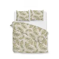 Zohome Zo Home Dekbedovertrek Katoen Palma - beige 240x200/220cm