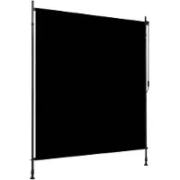 vidaXL Rolgordijn voor buiten 200x270 cm antraciet